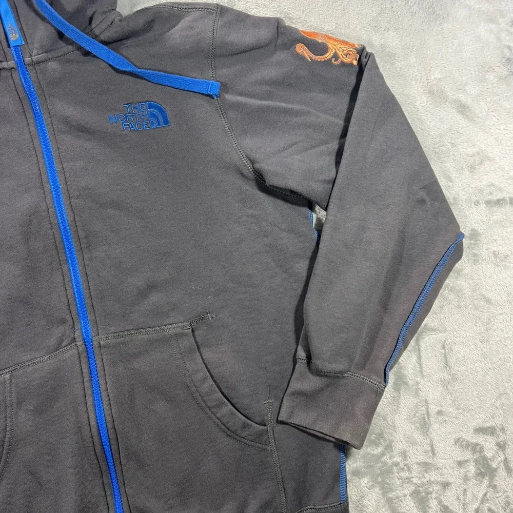 The North Face Full Zip Hoodie Mens Medium‎ Grey Blue LinkedIn Investigations